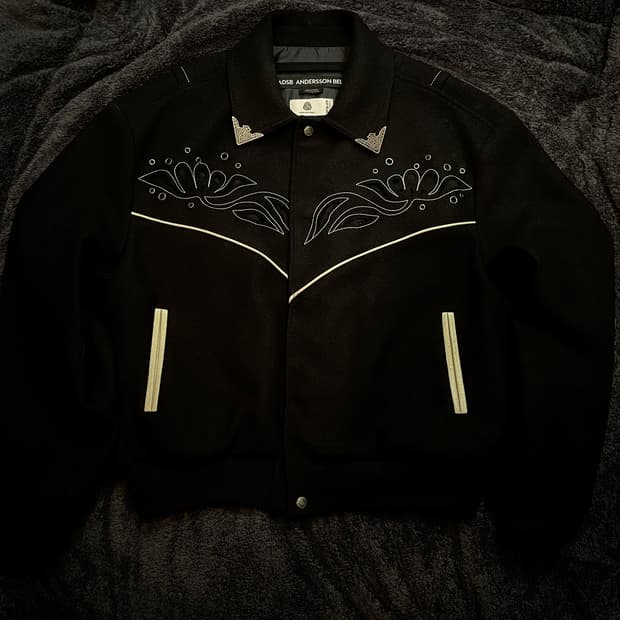 앤더슨벨 르망 울 웨스턴 블루종 자켓 블랙