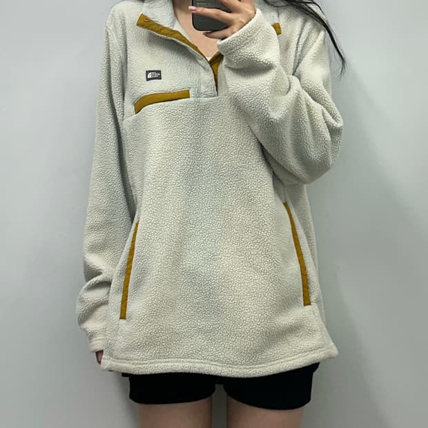 노스페이스 플리스 버튼 아노락