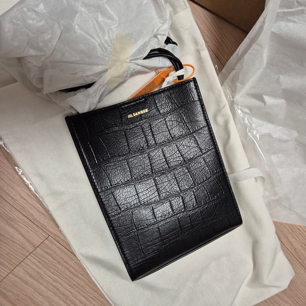 (새상품) 질 샌더 탱글 스몰 블랙