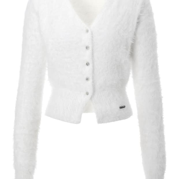 구해요 이네기 헤어리 퍼 가디건