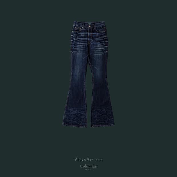 [새상품/1] 언더마이카 인디고 와이드 플레어 진