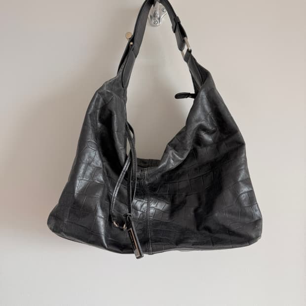 지미추(JIMMY CHOO) 레더 숄더백(ITALY, 큰 사이즈)