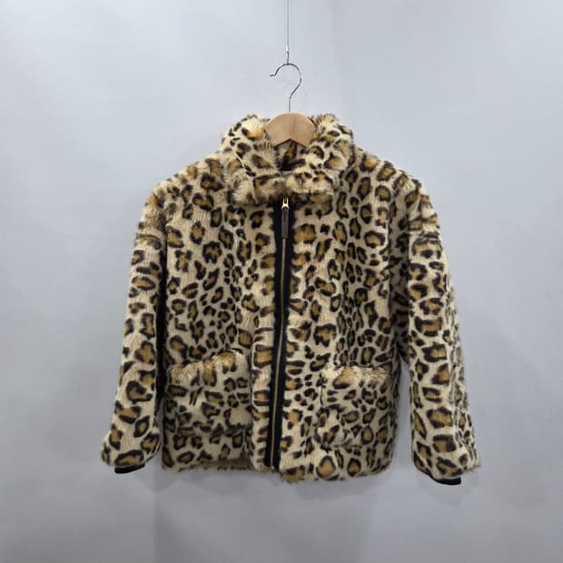 리미떼두두 키즈 호피무늬 퍼자켓 2XL/8/9