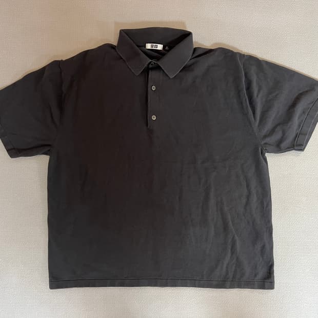 무료배송 - 유니클로 U 폴로 PK 반팔티셔츠(차콜) XL