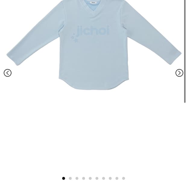지초이 롱슬리브 페일 블루