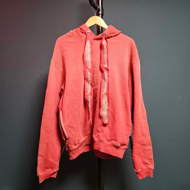 Kapital 페더스트링 레드다잉 후드