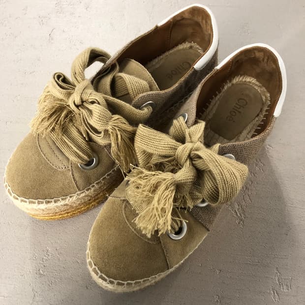 끌로에 에스파드류 플랫폼 스니커즈 38