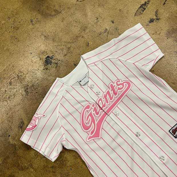 [7]마제스틱 샌프란시스코 롯데 자이언츠 핑크 유니폼 b17