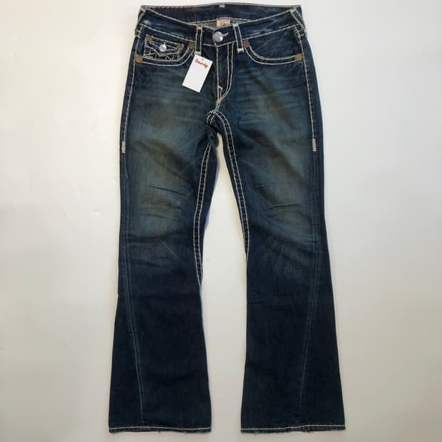 트루릴리전 부츠컷 데님팬츠 