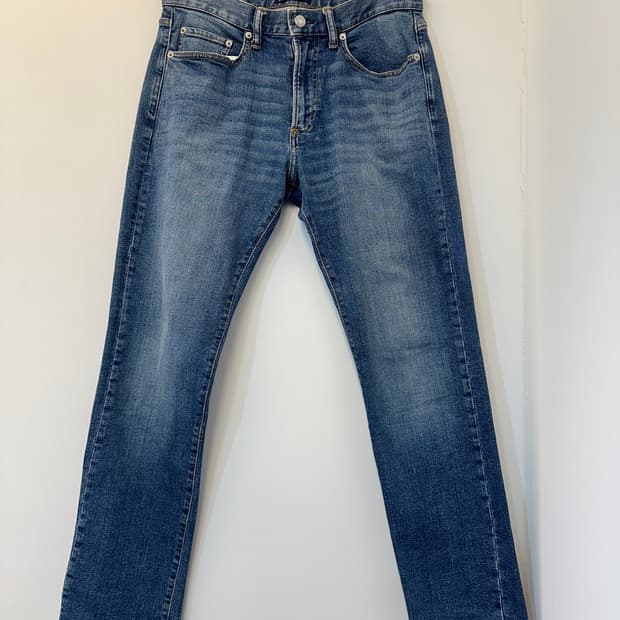 30) 갭 중청 스판 일자 데님 청바지