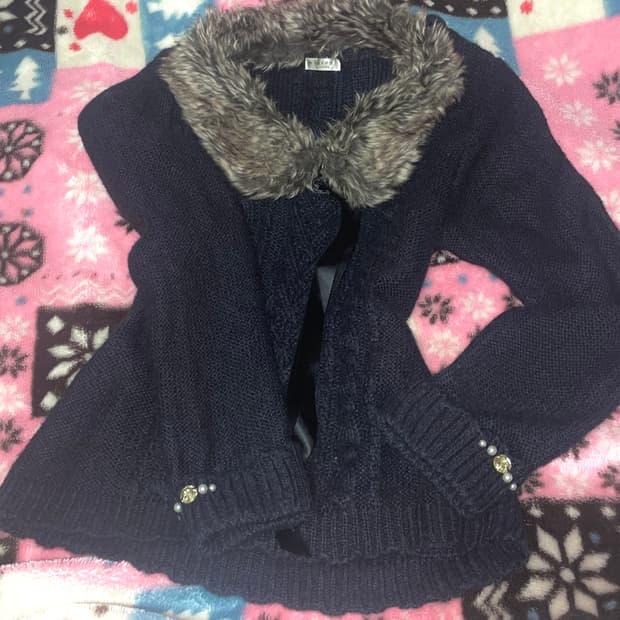 엑시즈팜 퍼 니트 + 호피 스커트 일괄 y2k 갸루 로걀 히메