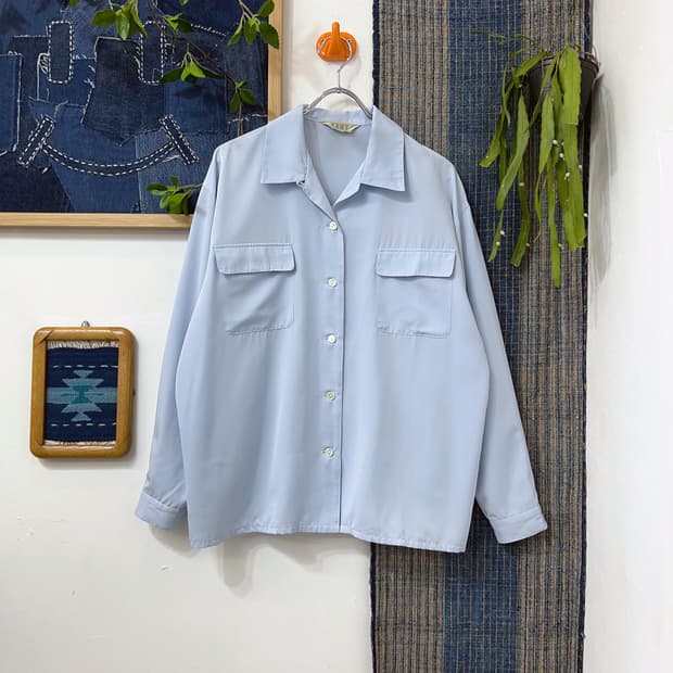👧🏻EXNY   Light Blue Poly Shirt