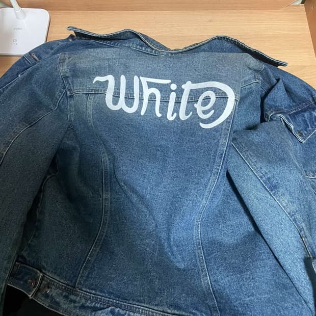 오프화이트 청자켓 L