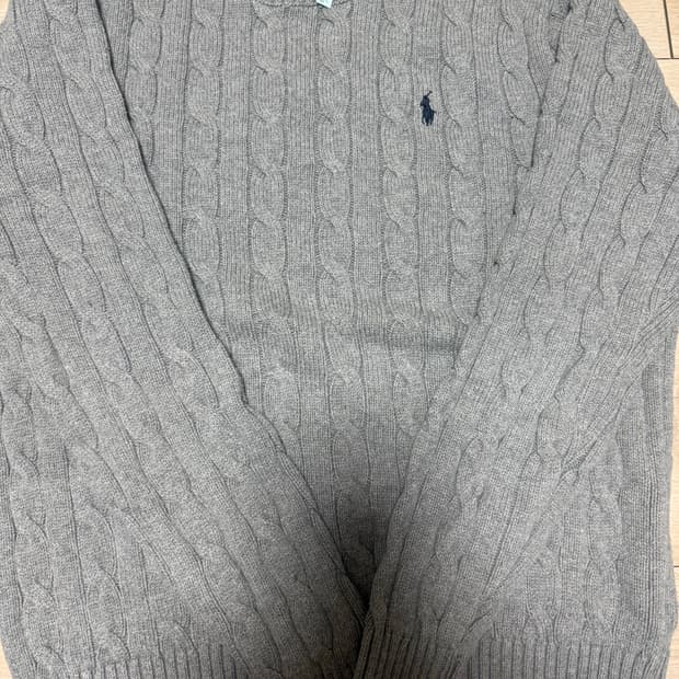 폴로 꽈배기 니트