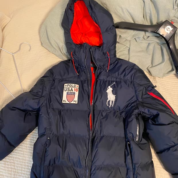 폴로 랄프로렌 빅포니 성조기 패딩