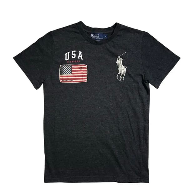 폴로 USA 치프키프 차콜 반팔(M)