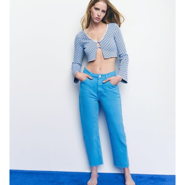 S) ZARA 자라 볼레로 크롭 가디건