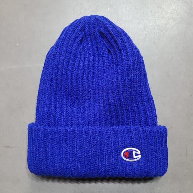 CHAMPION 챔피온 빈티지 블루 로고 비니