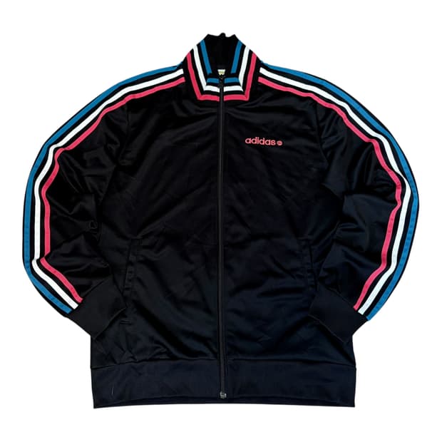 일본판)아디다스 핑크 블루 화이트 삼선 져지