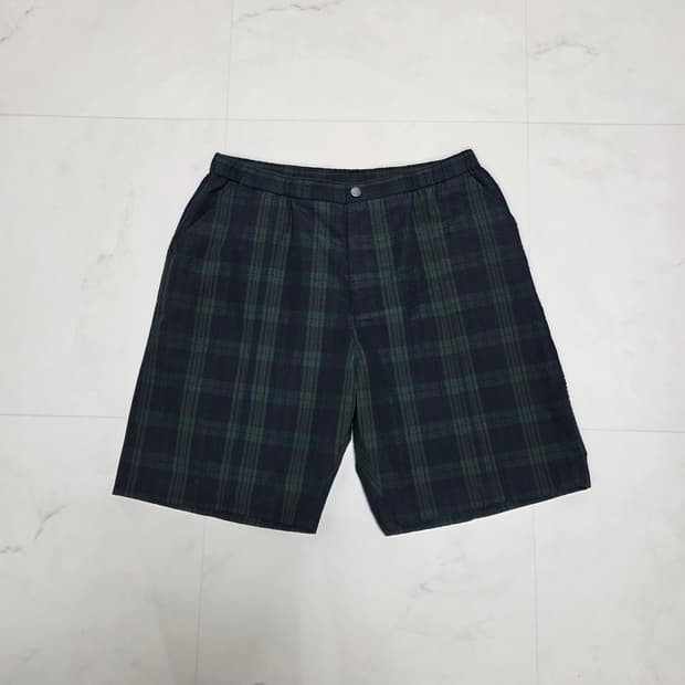 32) 디미트리블랙 시어서커 블랙와치 패턴 반바지