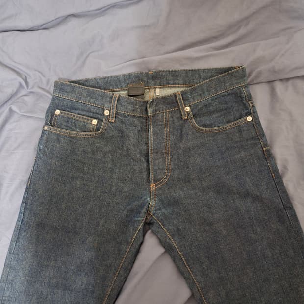 [30] 디올 옴므 MIJ 인디고 블루 생지 데님 팬츠