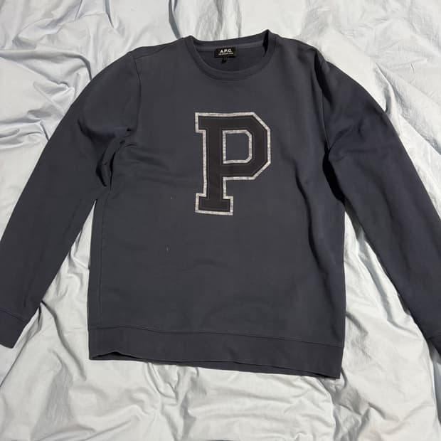 아페쎄 맨투맨 L사이즈, 포크 스트라이프 티셔츠