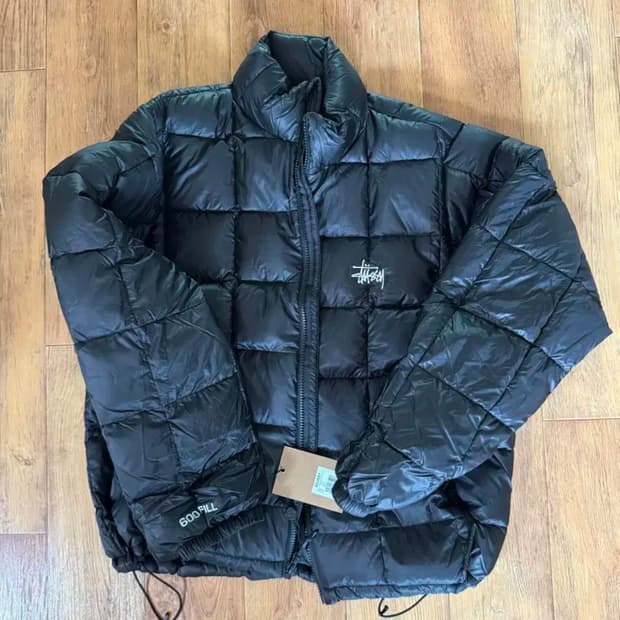 s) 스투시 25fw 미드웨이트 패딩 블랙