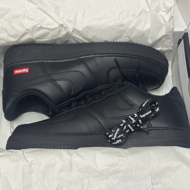 [260] 슈프림 나이키 에어포스 1 블랙