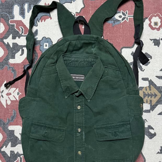 셔츠 업사이클 백팩