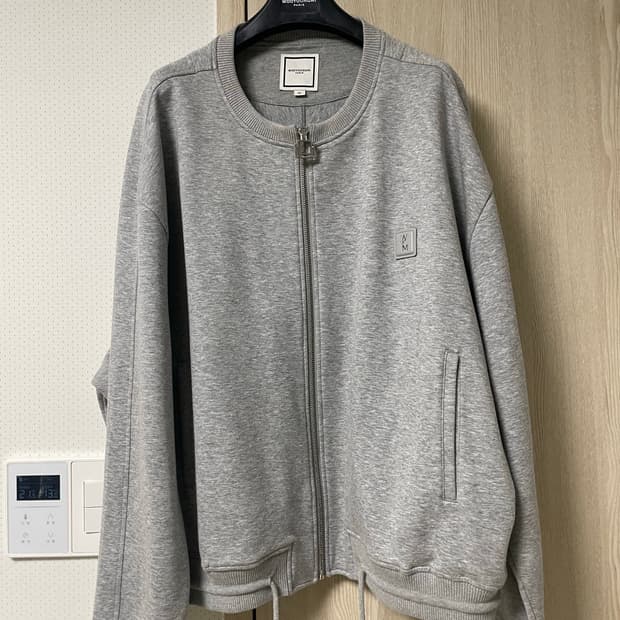 우영미 25ss 집업 가디건 그레이, 52사이즈