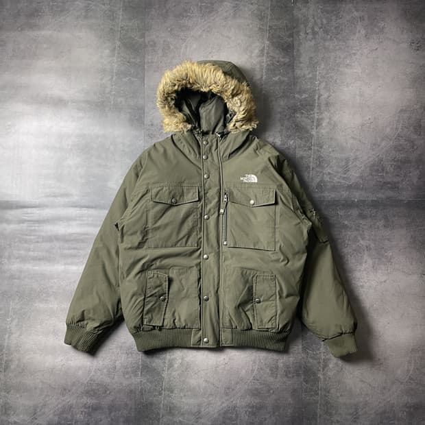 THE NORTH FACE 노스페이스 카키 구스다운 패딩 A00463