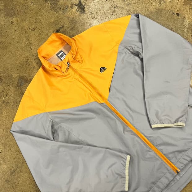 [정품/S] 나이키 ACG 옐로우 그레이 바람막이 자켓 b14