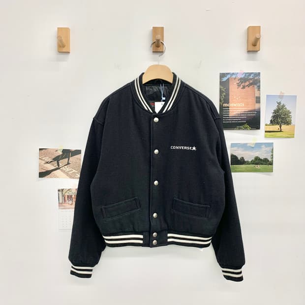 컨버스 울 바시티 자켓 