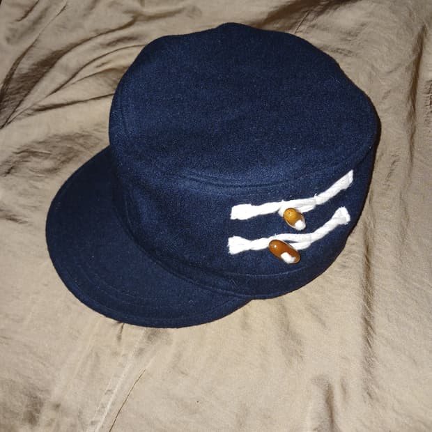 더플단추 네이비 모자 / 재팬빈티지