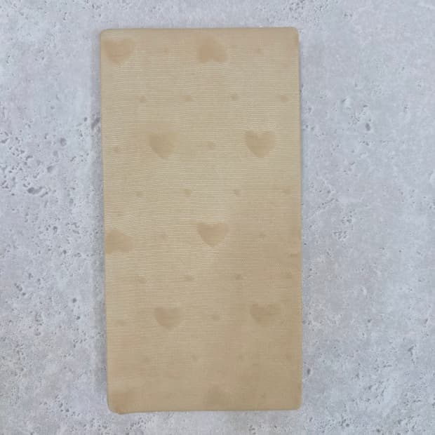 플러스 바닐라 라이트베이지 하트 패턴 팬티스타킹