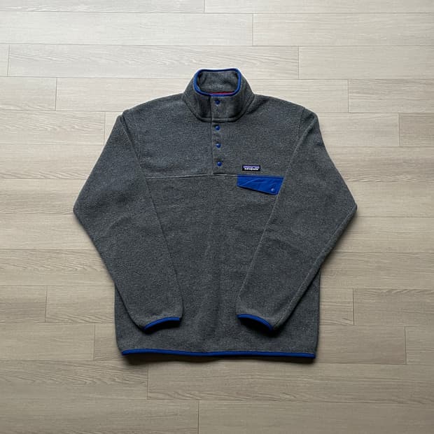 파타고니아 신칠라 니켈 블루 그레이 플리스 patagonia