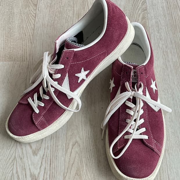 275cm)컨버스 프로레더ox 스웨이드 빨강