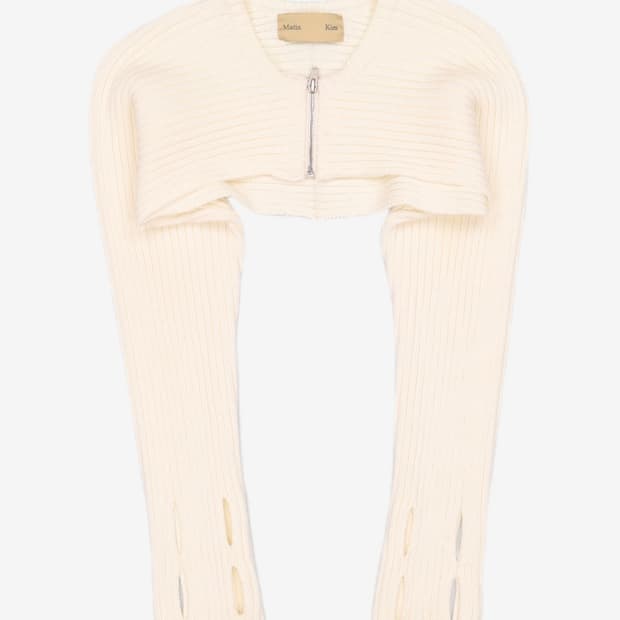 마뗑킴 니트 볼레로 아이보리