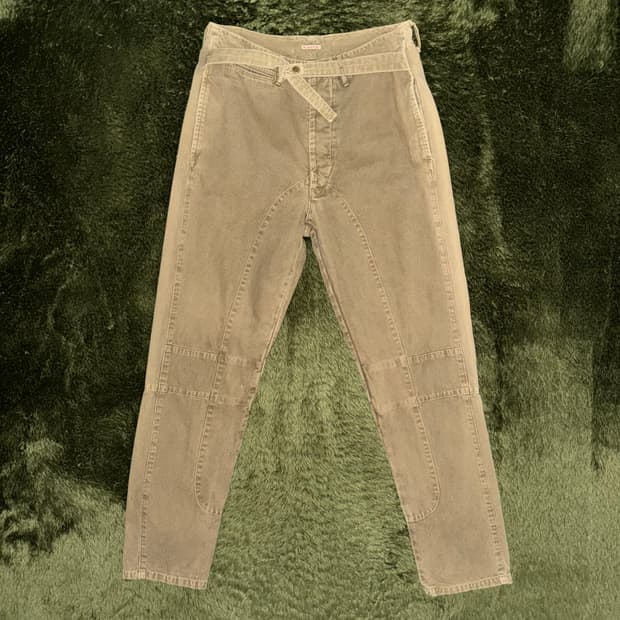 [2] Kapital 캐피탈 스트랩 패널 워시드 헤비 코튼 팬츠