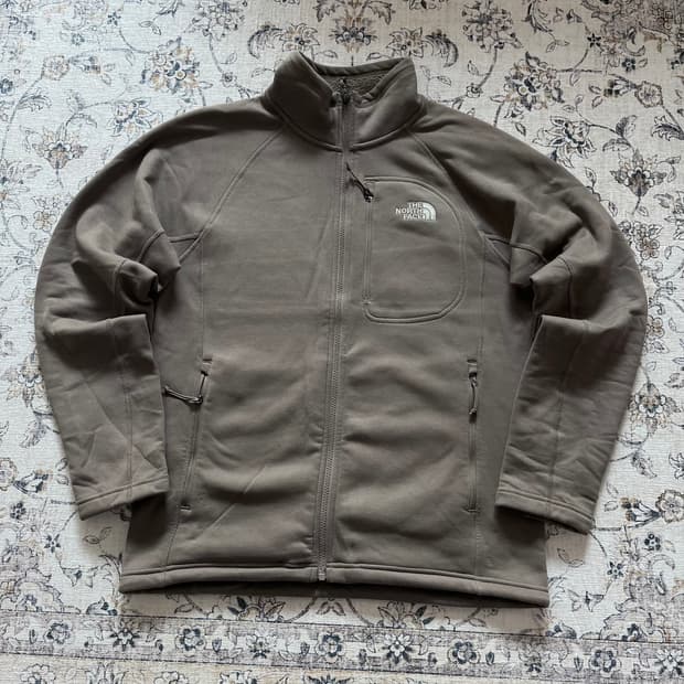 노스페이스 자수 로고 브라운 트랙탑 져지