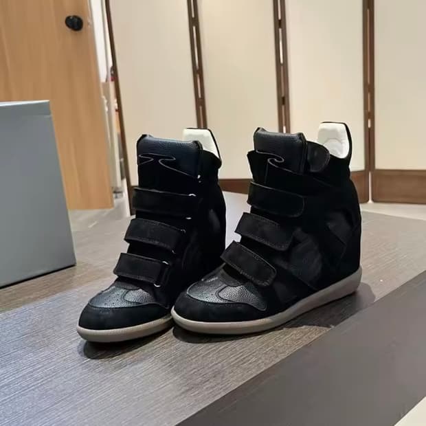 새상품) 블랙 하이탑 슈즈 애쉬깔 갸루 오네갸루 니혼진 히메 라떼 펑크