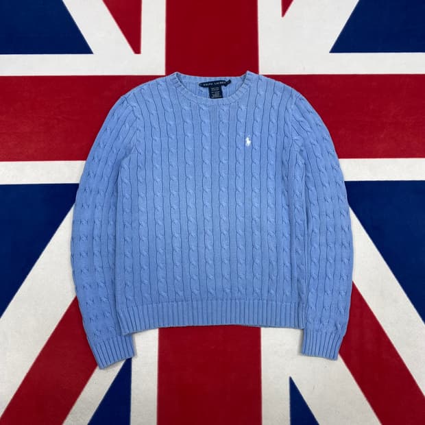 폴로 케이블니트 여성L