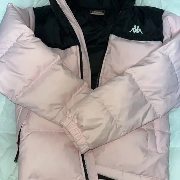 카파 핑크 숏패딩 85