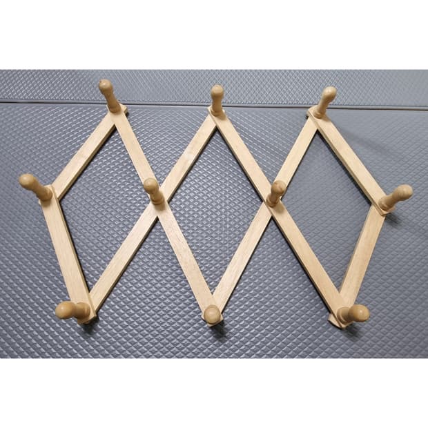 원목 자바라 접이식 벽걸이 옷걸이