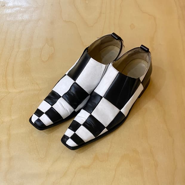 COMME DES GARCONS checker board loafer