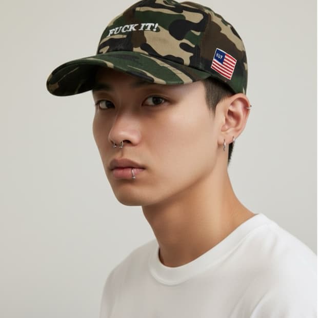 HUF “ Fuck It “ 카모 볼캡
