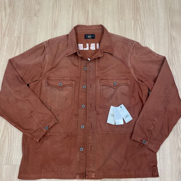RRL 더블알엘 헤링본 트윌 오버셔츠 XL 팝니다.(상태매우좋음)