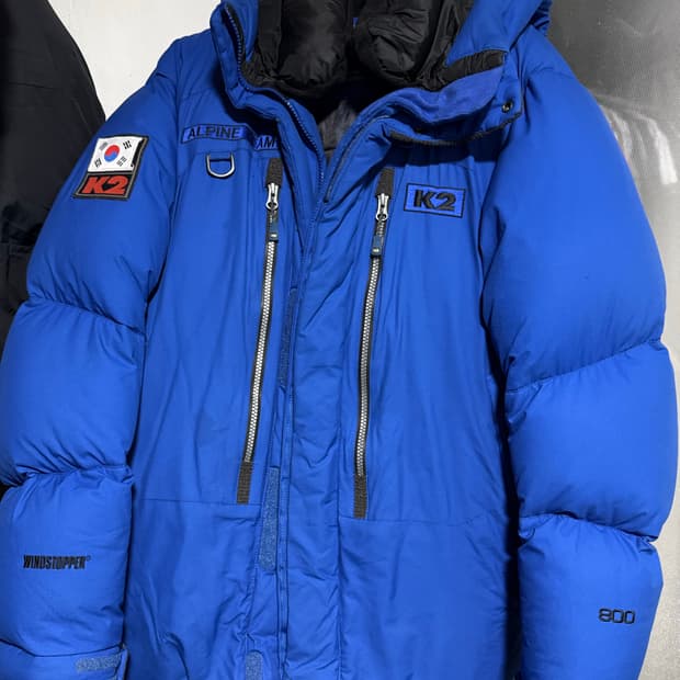 K2 알파인 팀 800 필파워 다운 패딩 블루 100