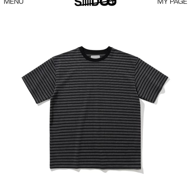 새상품)siiiido 시도 스트라이프 티셔츠