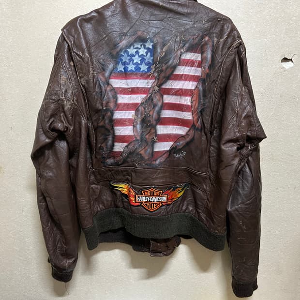 80~90s harley Davison 가죽 자켓